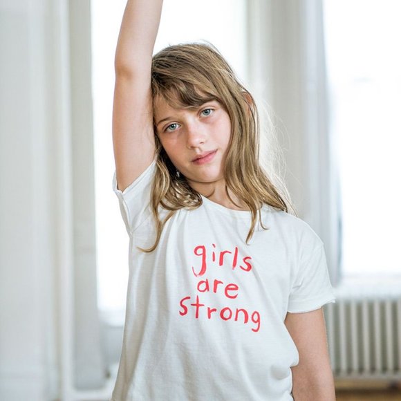 Oeuf NYC "Girls Are Strong" Tee - Picture 3 of 3